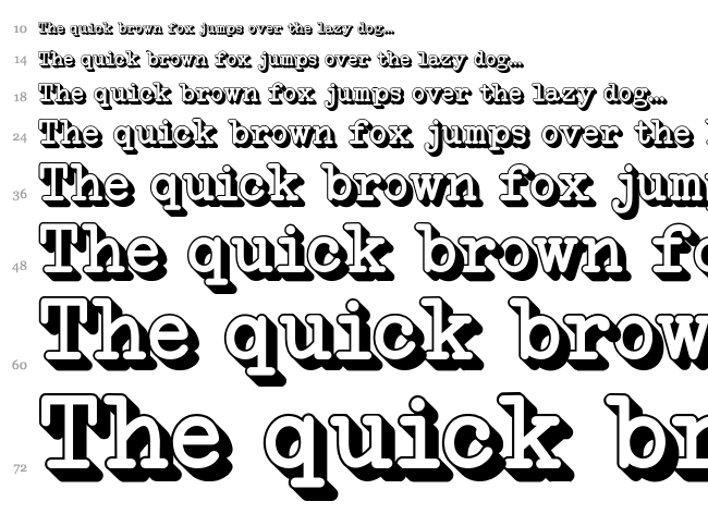 NeoBulletin font waterfall